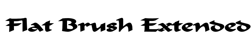 Flat Brush Extended Bold