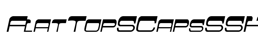 FlatTopSCapsSSK Italic