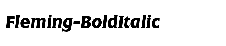 Fleming-BoldItalic