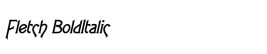 Fletch BoldItalic