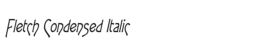 Fletch Condensed Italic