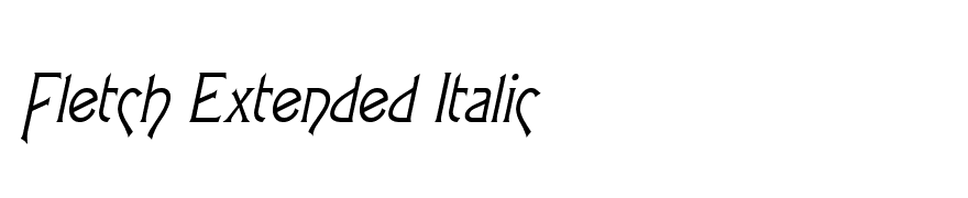 Fletch Extended Italic