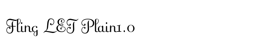 Fling LET Plain1.0