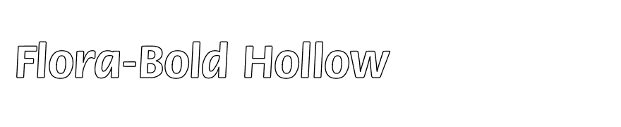 Flora-Bold Hollow