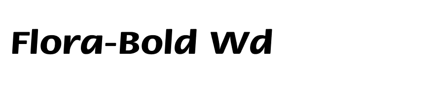 Flora-Bold Wd