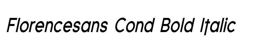 Florencesans Cond Bold Italic