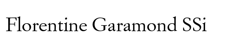 Florentine Garamond SSi