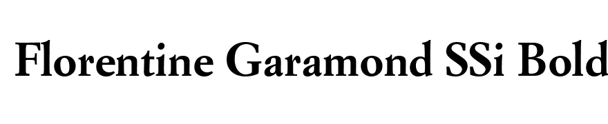 Florentine Garamond SSi Bold
