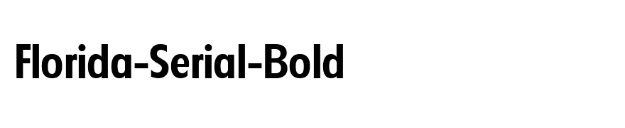 Florida-Serial-Bold