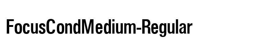 FocusCondMedium-Regular