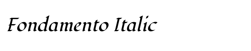 Fondamento Italic