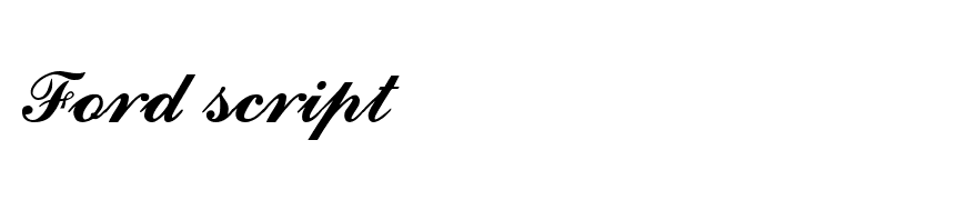 Ford script