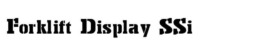 Forklift Display SSi