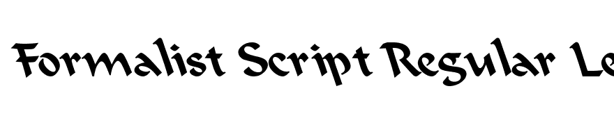 Formalist Script Regular Lefty