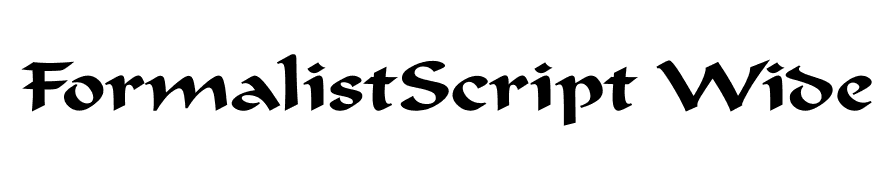 FormalistScript Wide