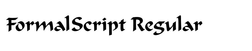 FormalScript Regular