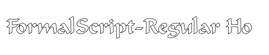 FormalScript-Regular Ho