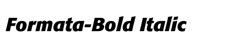 Formata-Bold Italic