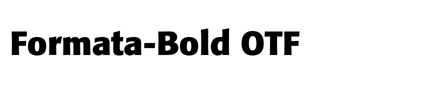 Formata-Bold OTF