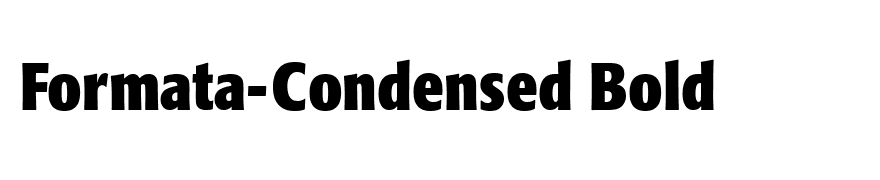 Formata-Condensed Bold