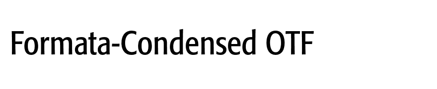Formata-Condensed OTF