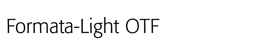Formata-Light OTF