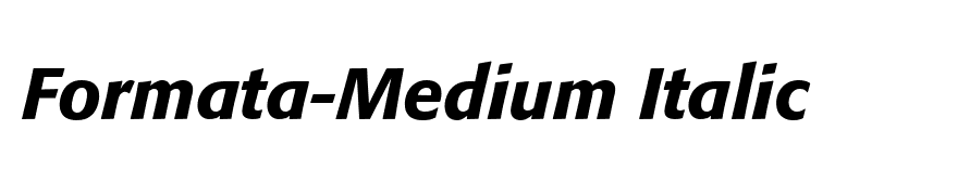 Formata-Medium Italic