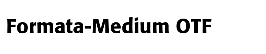 Formata-Medium OTF