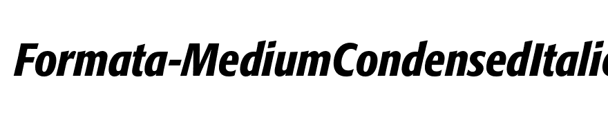 Formata-MediumCondensedItalic