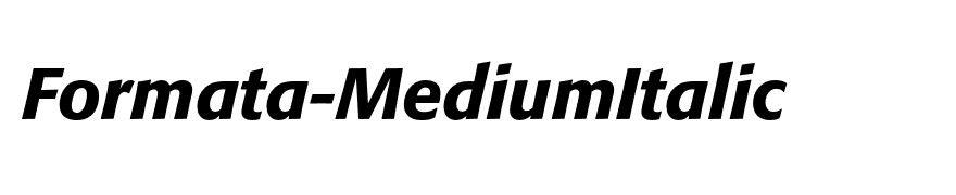 Formata-MediumItalic