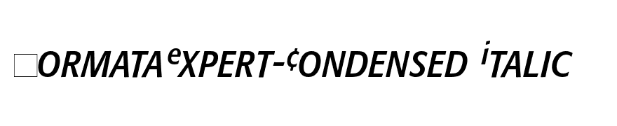 FormataExpert-Condensed Italic