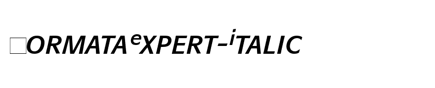 FormataExpert-Italic
