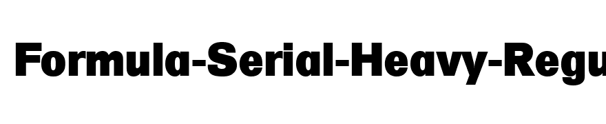 Formula-Serial-Heavy-Regular