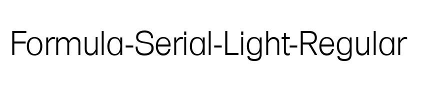 Formula-Serial-Light-Regular