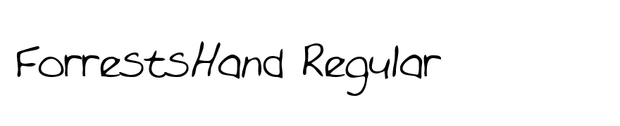 ForrestsHand Regular