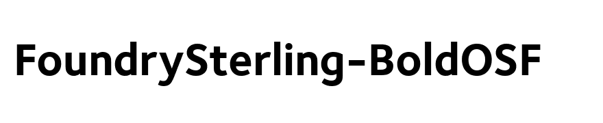 FoundrySterling-BoldOSF