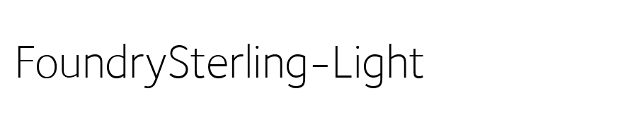 FoundrySterling-Light
