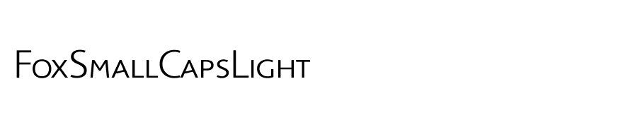 FoxSmallCapsLight