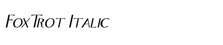 FoxTrot Italic