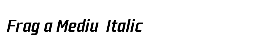 Fragma Medium Italic