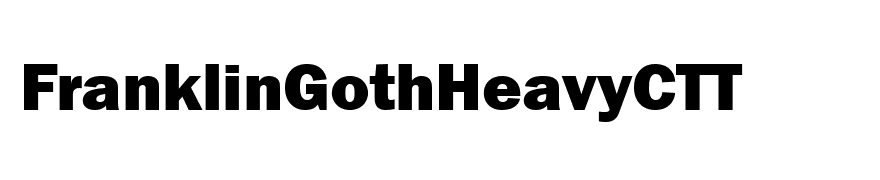 FranklinGothHeavyCTT