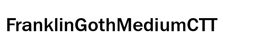 FranklinGothMediumCTT
