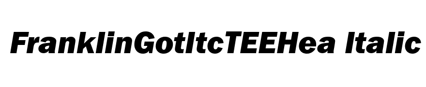 FranklinGotItcTEEHea Italic