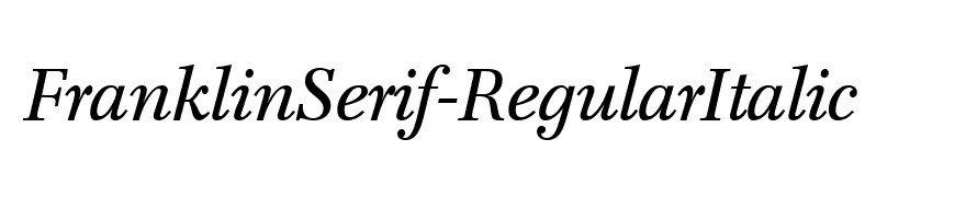 FranklinSerif-RegularItalic