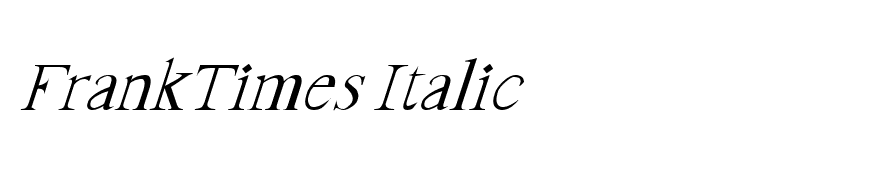 FrankTimes Italic