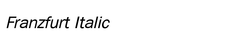 Franzfurt Italic