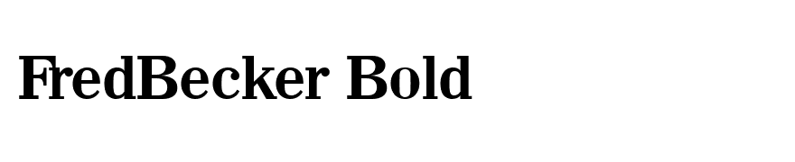 FredBecker Bold