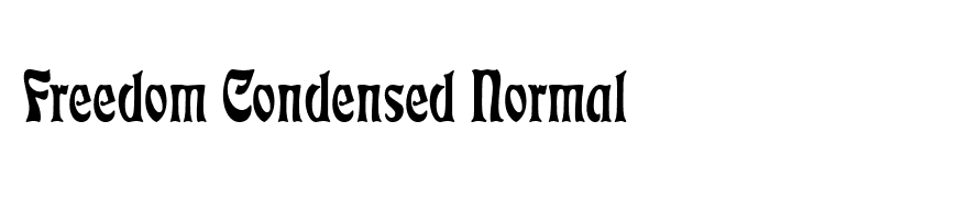 Freedom Condensed Normal
