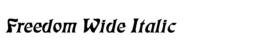 Freedom Wide Italic