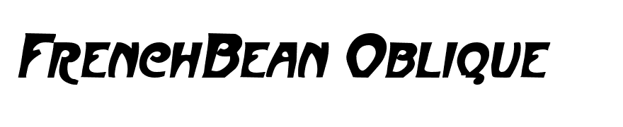 FrenchBean Oblique